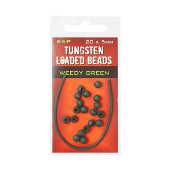 ESP Tungsten Loaded Beads Weedy Green 1 ESP Tungsten Loaded Beads Weedy Green