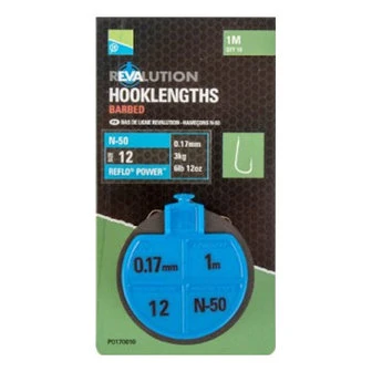 Preston N50 Revalution Hooklengths Barbed 1 Preston N50 Revalution Hooklengths Barbed