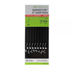 Korum Quickstop Hair Rigs Barbed 4"