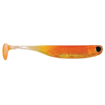 E-Sox Dropshot Lures 7,5cm Big Eye Fry Paddle Tail Orange 2 E-Sox Dropshot Lures 7,5cm Big Eye Fry Paddle Tail Orange - Afbeelding 2