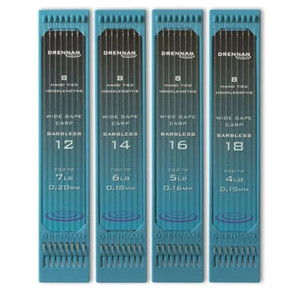 Drennan Hooks To Nylon Wide Gape Carp 18 1 Drennan Hooks To Nylon Wide Gape Carp 18