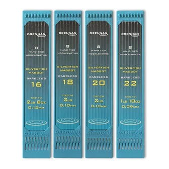 Drennan Hooks To Nylon Silverfish Maggot 22 1 Drennan Hooks To Nylon Silverfish Maggot 22