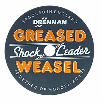 Drennan Greased Weasel Shock Leader Orange 40m 1 Drennan Greased Weasel Shock Leader Orange 40m