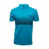 Drennan Polo Shirt Aqua Lines