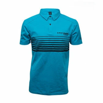 Drennan Polo Shirt Aqua Lines 1 Drennan Polo Shirt Aqua Lines