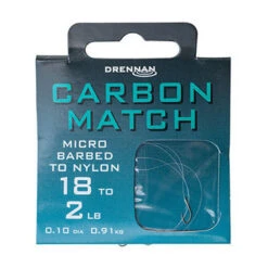 Drennan Carbon Match Hooks To Nylon