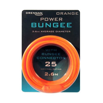 Drennan Power Bungee Pole Elastic Orange 1 Drennan Power Bungee Pole Elastic Orange